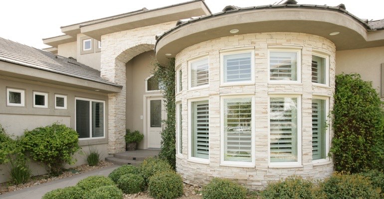 Exterior view of shutters Minneapolis home